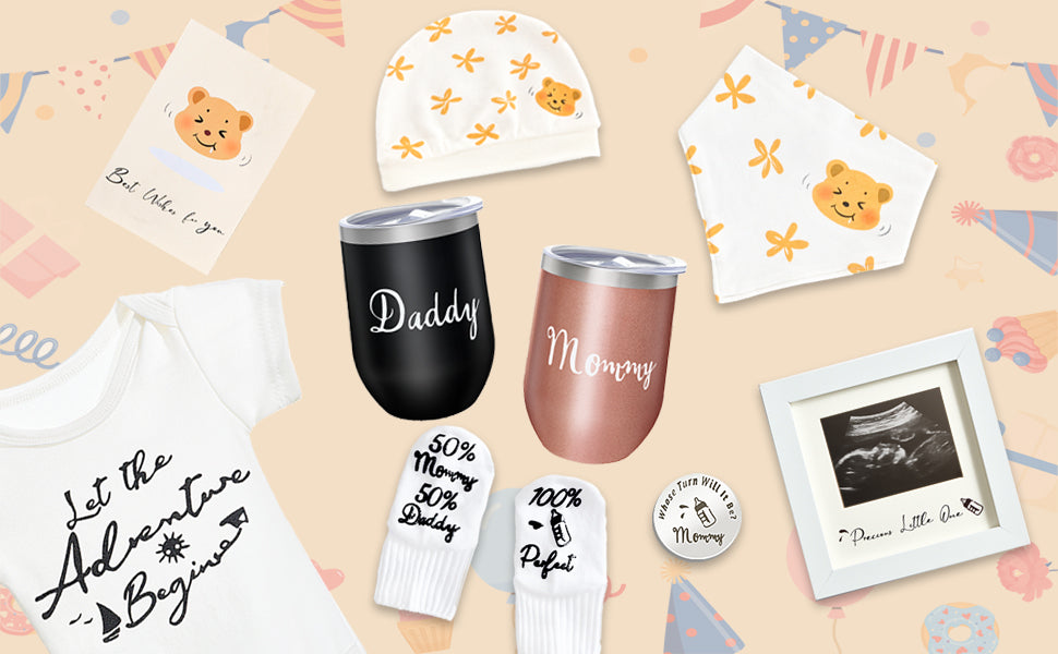 Mommy & Daddy Gift Box| Caja de Regalo para Baby Shower Especial para Nuevos Padres
