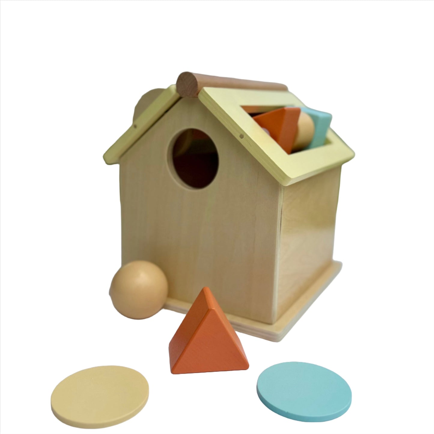 Caja de juguete Montessori 5 en 1 para pájaros 