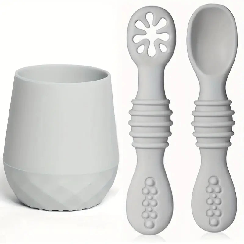 Silicone Baby Cup And Utensils