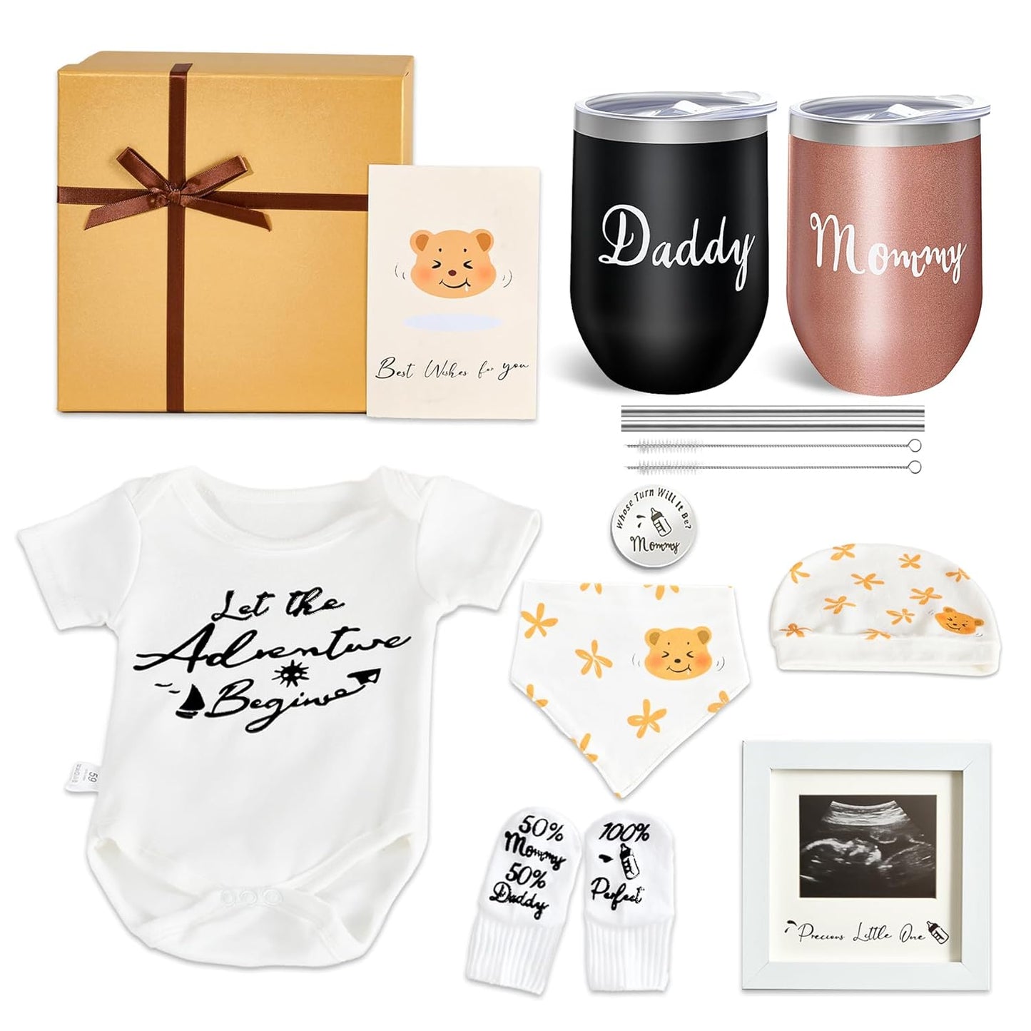 Mommy & Daddy Gift Box| Caja de Regalo para Baby Shower Especial para Nuevos Padres